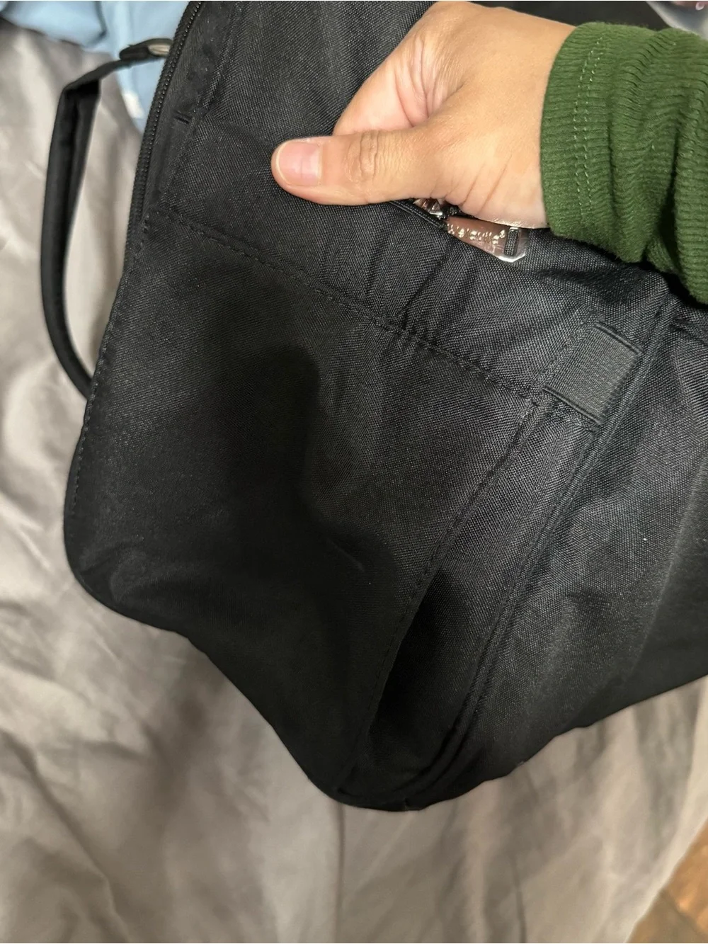 Black diaper bag